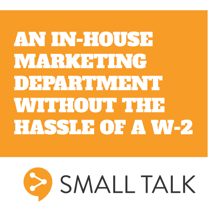 Small Talk Media Philadelphia Marketing Agency Logo and Ad